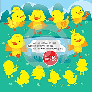 Logic Kid Find Duck Form Game Printable Worksheet