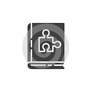 Logics book vector icon