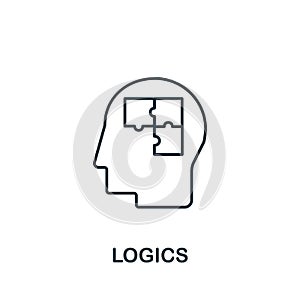 Logics icon from science collection. Simple line element Logics symbol for templates, web design and infographics