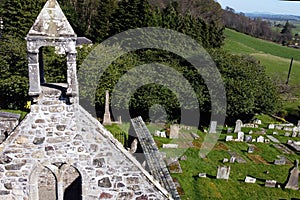 Logie Kirk is Church and cemetery east of Stirling