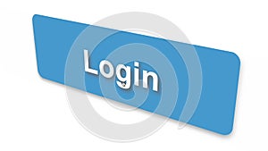 Login button clicked on computer screen by cursor pointer mouse.