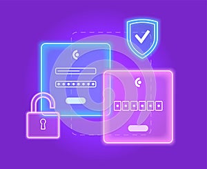 Username and password