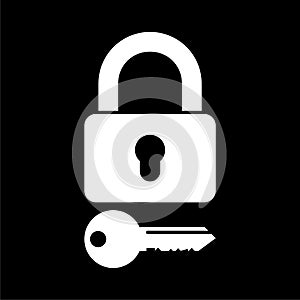 Login icon, Secure access button on dark background