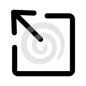 Login Line Style vector icon which can easily modify or edit photo