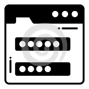 login password, Protection and security vector icons set cyber computer network business data technology