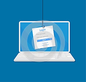 Login and Register Form with Blue Theme for Desktop Application or Website