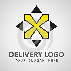 Logistic company logo. Arrow icon. Delivery icon. Arrow logo. Business logo. Arrow vector. Delivery service logo. Web,Network,