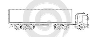 Logistic by Container truck