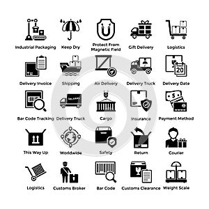 Logistic Delivery Icons Bundle