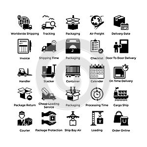Logistic Delivery Icons Collection