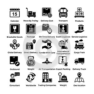 Logistic Delivery Icons Set