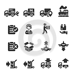 Logistic icon set 5, vector eps10