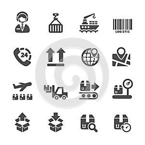 Logistic icon set 2, vector eps10 photo