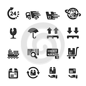 Logistic icon set 6, vector eps10 photo