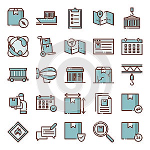 Logistic icons pack