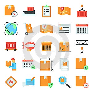 Logistic icons pack