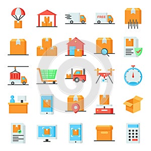 Logistic icons pack