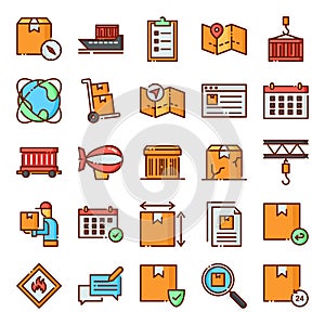 Logistic icons pack