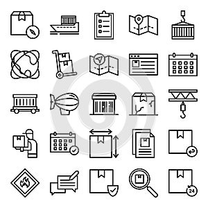 Logistic icons pack