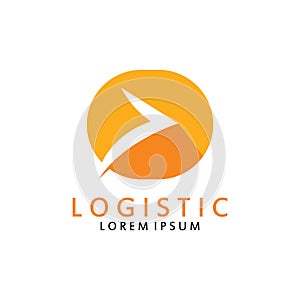 Logistic logo for Business and Company. Vector template design for delivery service