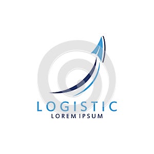 Logistic logo for Business and Company. Vector template design for delivery service