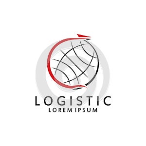 Logistic logo for Business and Company. Vector template design for delivery service