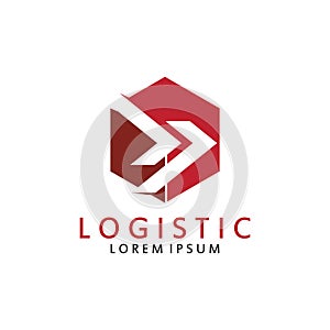 Logistic logo for Business and Company. Vector template design for delivery service