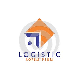 Logistic logo for Business and Company. Vector template design for delivery service