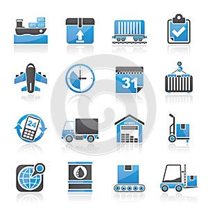 Logistic and Shipping icons