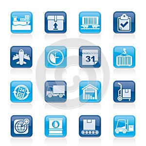 Logistic and Shipping icons