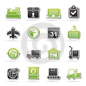 Logistic and Shipping icons