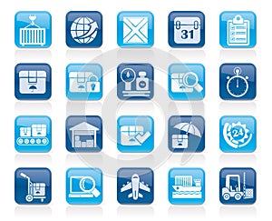 Logistic and Shipping icons