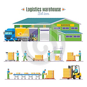 Logistic Warehouse Elements Collection