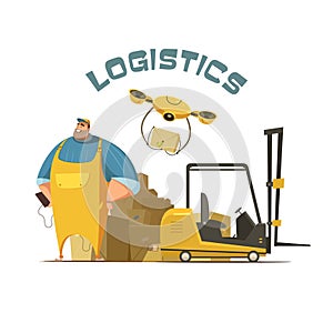 Logistics Concept Illustration