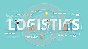 Logistics concept illustration.