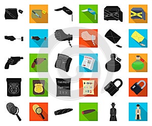 Logistics and delivery black,flat icons in set collection for design. Transport and equipment isometric vector symbol