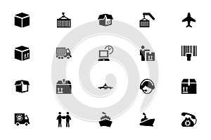 Logistics Delivery Vector Icons 2