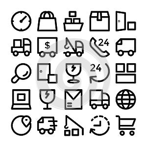 Logistics delivery Vector Icons 7