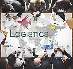 Logistics Freight Management Storage Supply Concept