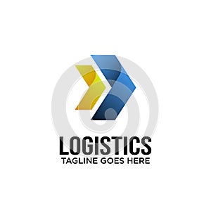 Logistics Logo Design Inspiration. vector illustration