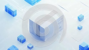 Logistics package with digital barcode tracking technology