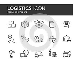 Logistics Premium icon set