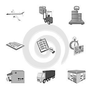 Logistics related icon set