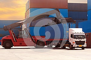 Logistics shiping transportation industry.