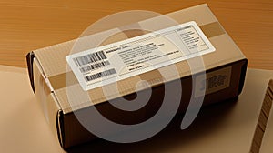 logistics shipping package label