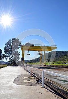 Logistics station under the sun