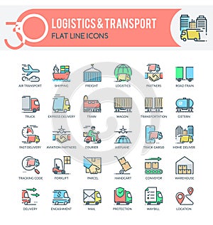 Logistics and Transport Icons