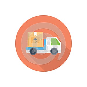 Logistics vector flat colour icon