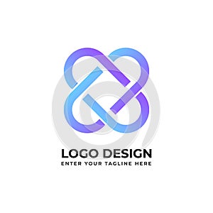 Creative abstract logo vector image for business