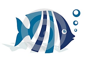 Logo abstract fish.